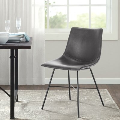 Laureen Upholstered Side Chair in Gray set of 2 - Image 0