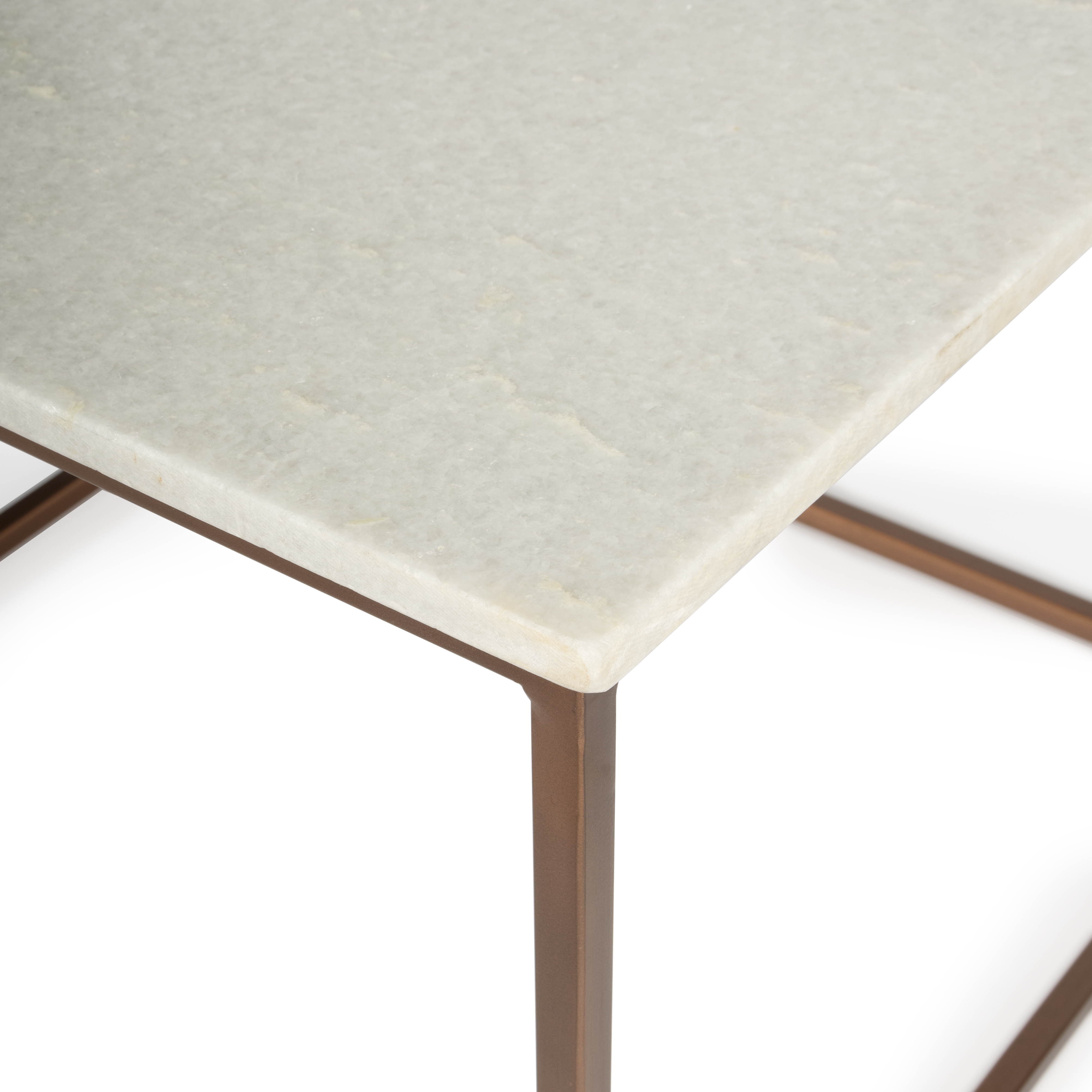 Holland Marble & Metal Coffee Table - Image 3