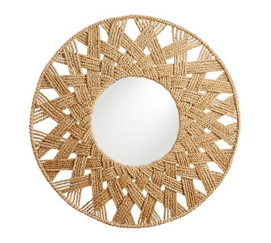Stinson Woven Round Mirror, 45" - Image 2