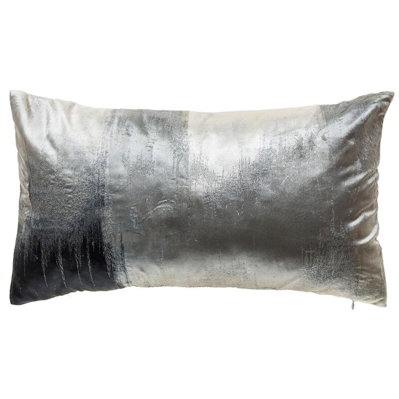 Cloud9 Design Lapis Rectangle Velvet Throw Pillow Cover & Insert - Image 0