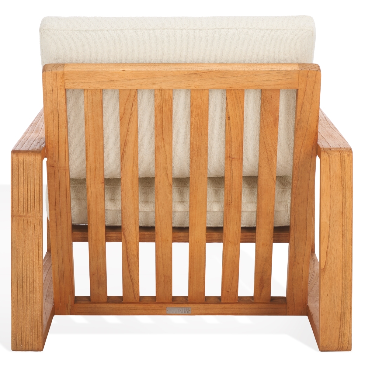 Decarlo Wooden Frame Accent Chair - Beige/Natural - Image 7