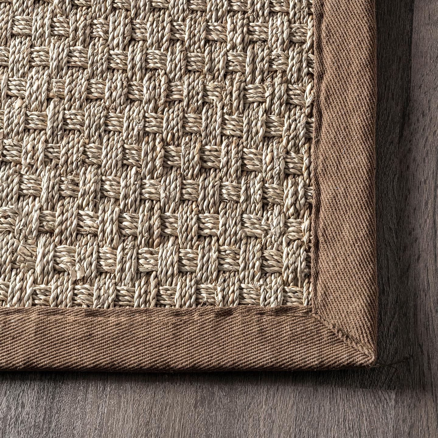  Hesse Checker Weave Seagrass Indoor/Outdoor Area Rug - Image 2