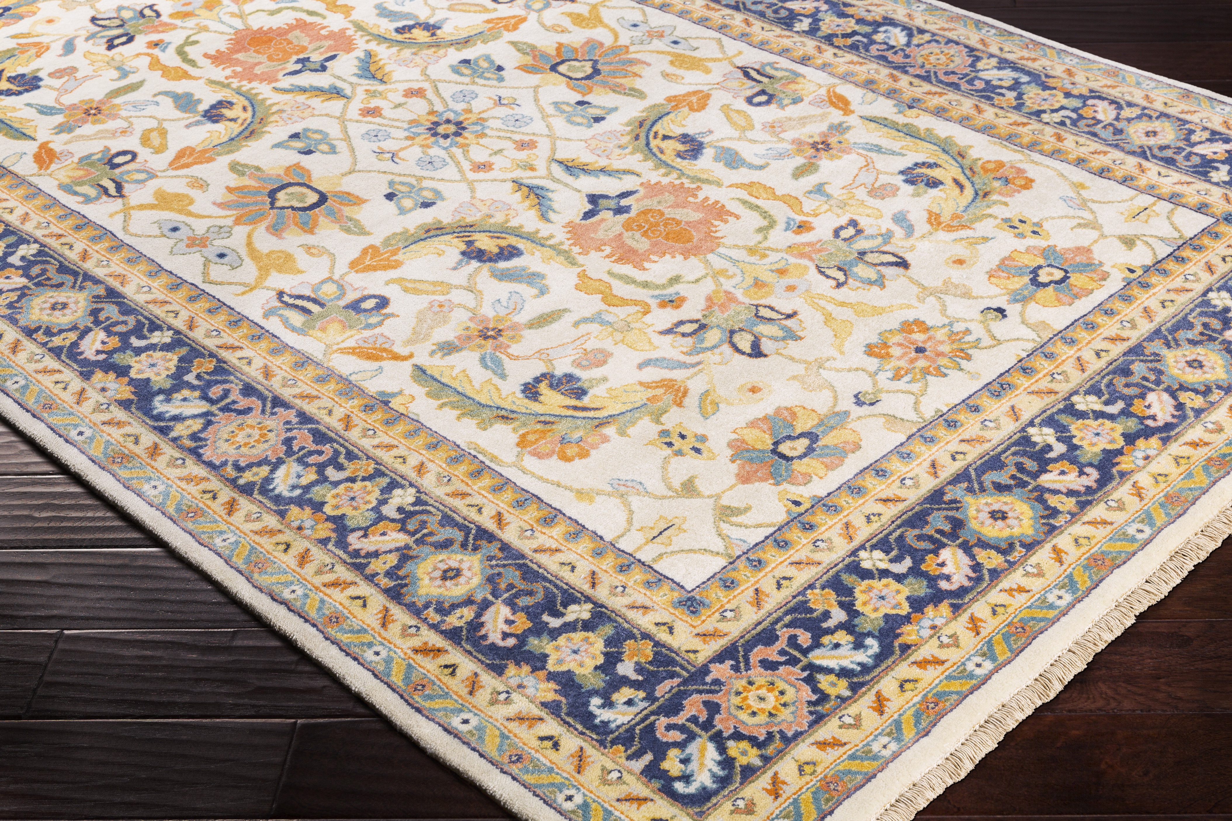 Taj Mahal Beige Indoor 2' x 3' Handmade Rug - Image 6