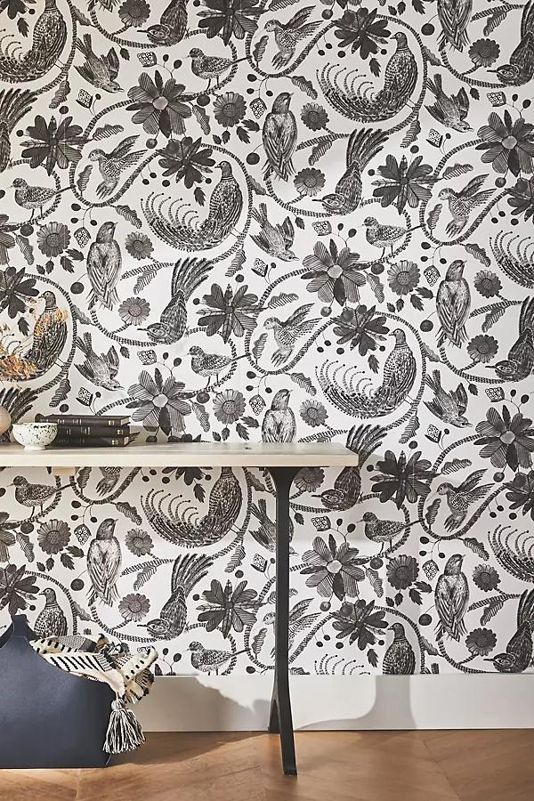 Folkloric Birds Wallpaper - Image 0