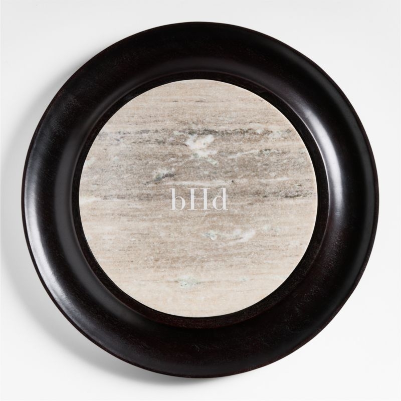 Wood and Tuscan Marble Cracker Serving Board Set - Image 2