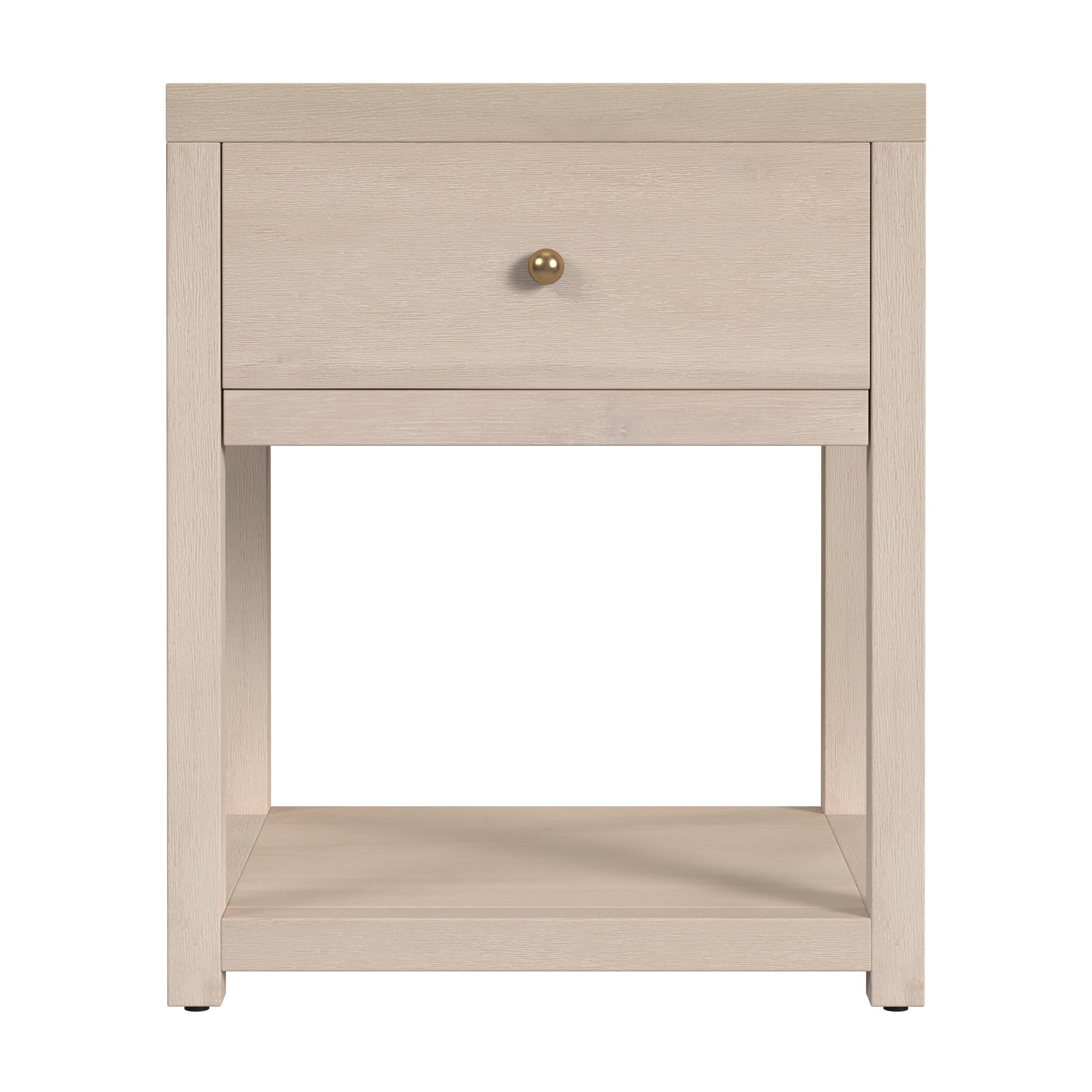 Nora Antique Taupe Nightstand - Image 2