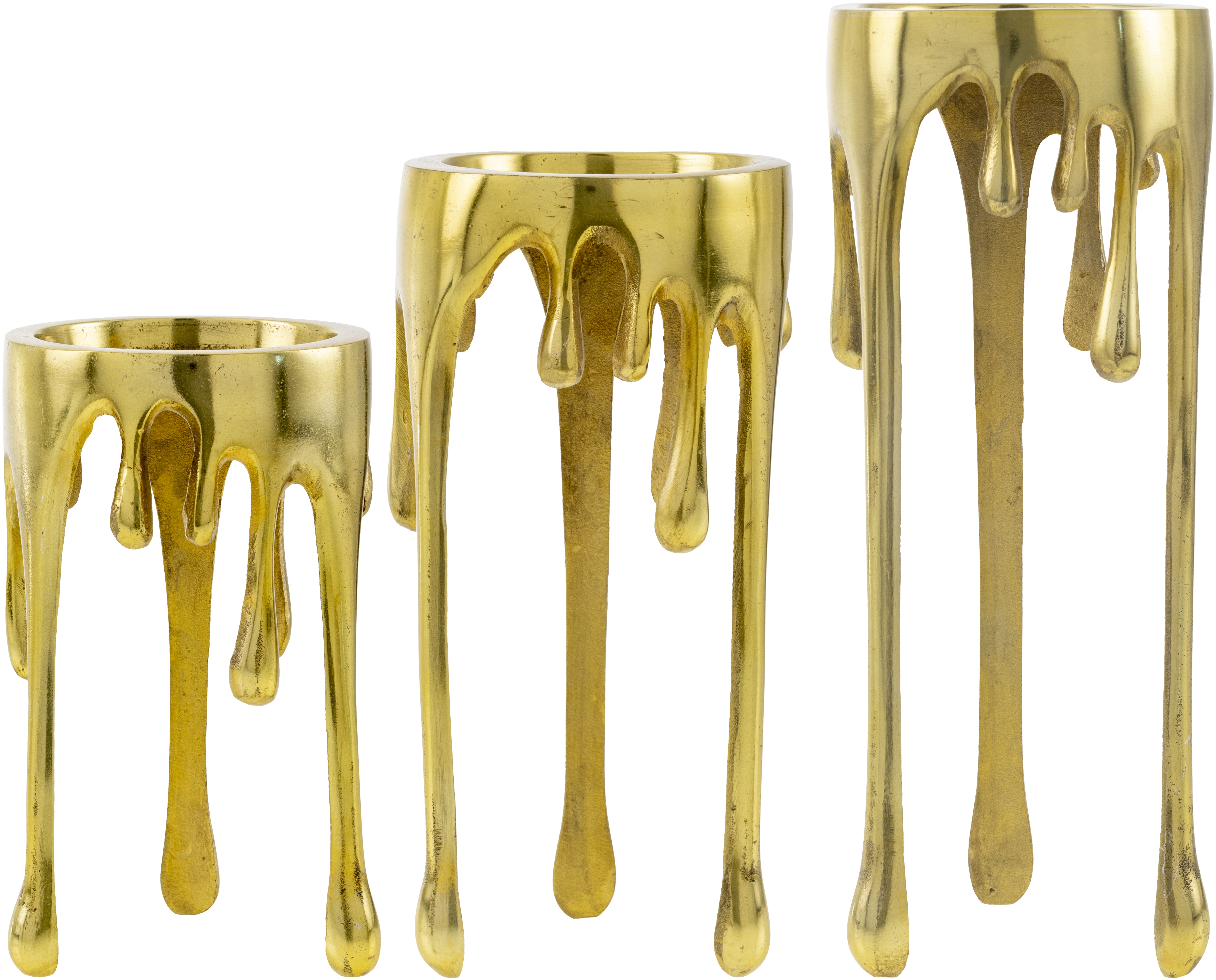 Castellana ELC-002 13"H x 5"W x 5"D,  11"H x 5"W x 5"D,  9"H x 5"W x 5"D Candleholder/Candle - Image 0