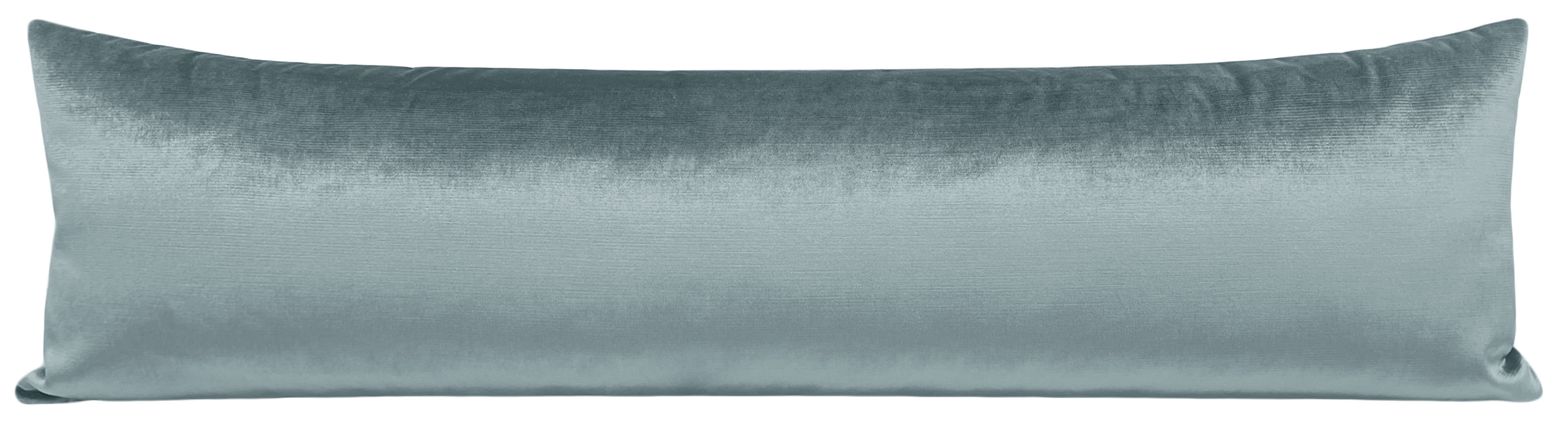 THE XL LUMBAR :: FAUX SILK VELVET // CERULEAN BLUE - BY THE YARD - Image 2