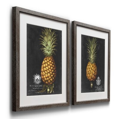 Royal Brookshaw Pineapple I - 2 Piece Picture Frame Print Set on Paper - Image 0