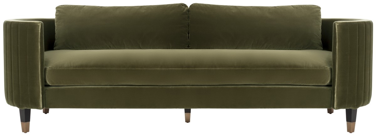 Winford Velvet Sofa - Giotto Dark Olive Green - Arlo Home - Image 0