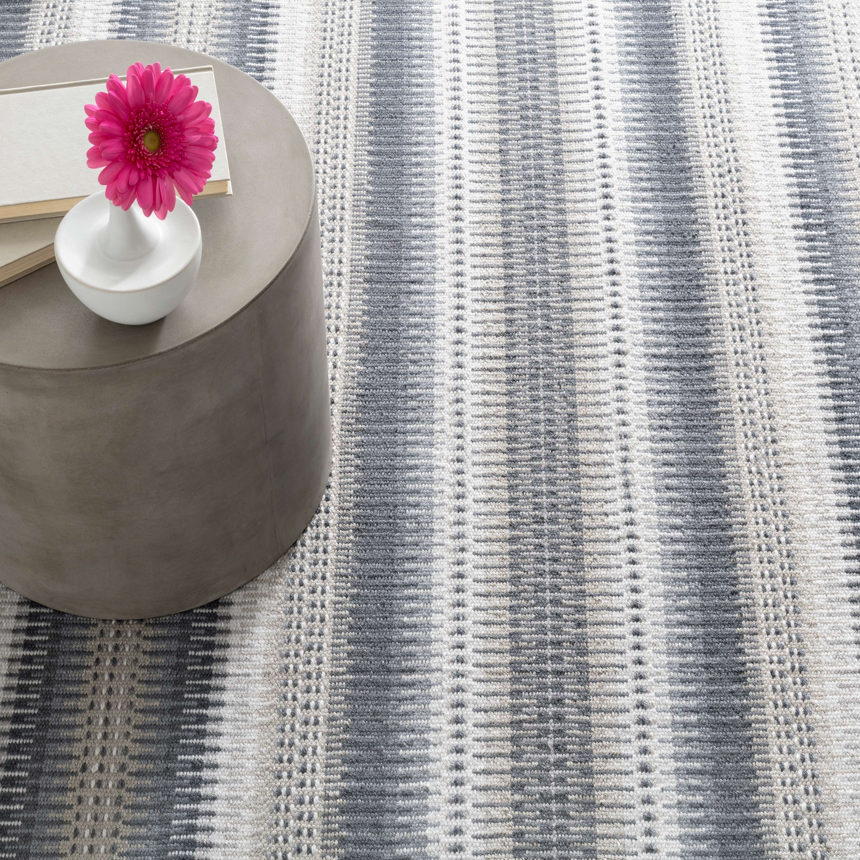 Folly Grey Handwoven Indoor/Outdoor Rug - Image 1