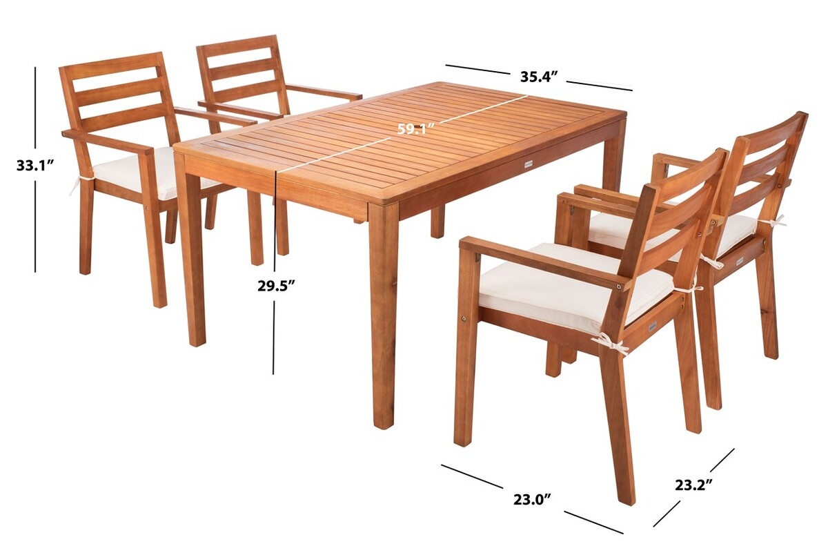 Wilming Dining Set - Natural - Safavieh - Image 7