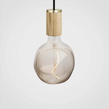 Tala Light Wood Pendant With Voronoi I Bulb - Image 0