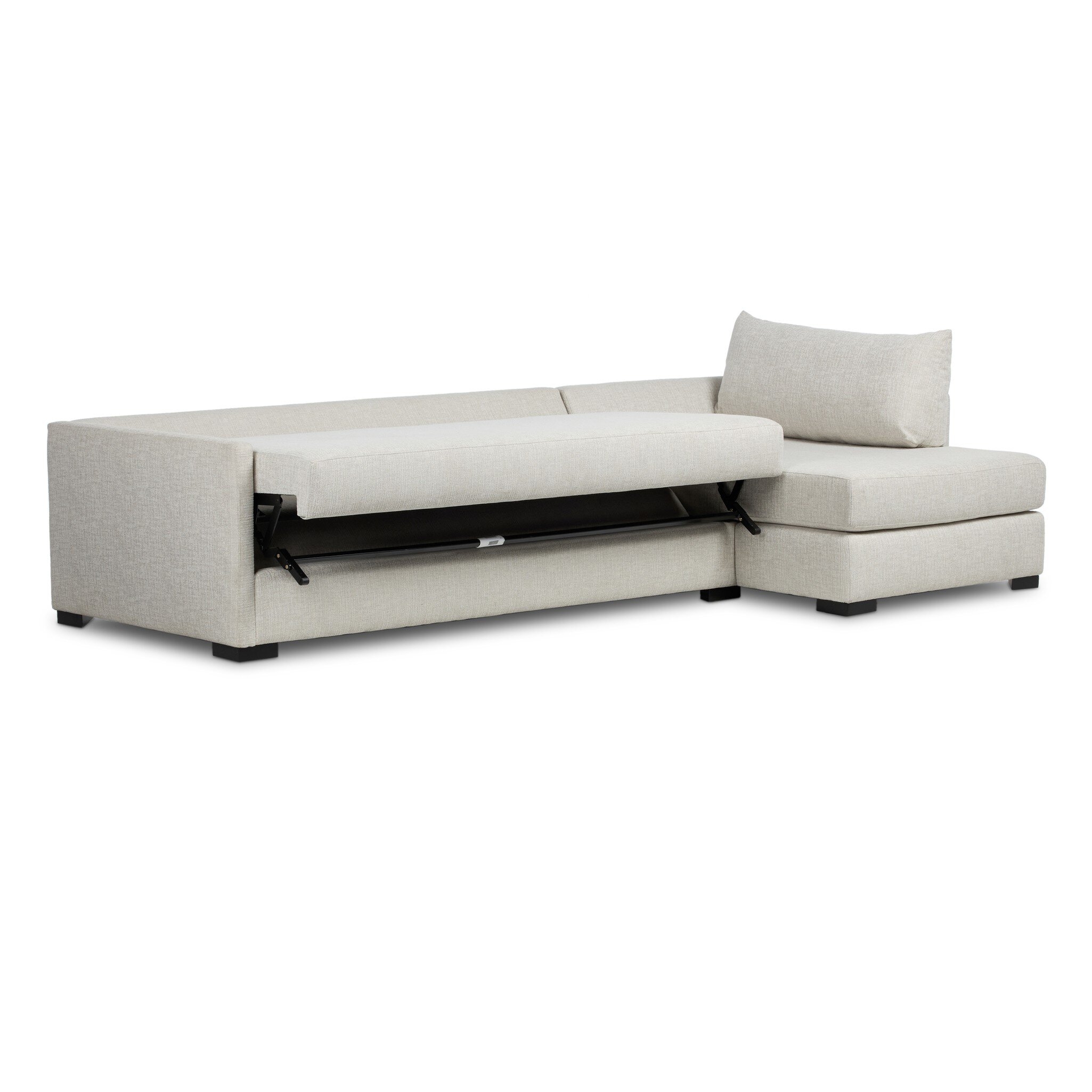 Wickham 2-Piece Sleeper Sectional - Alameda Snow - Image 12