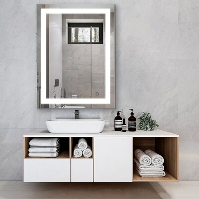 LED Lighted Bathroom Wall Mounted Mirror - Image 0