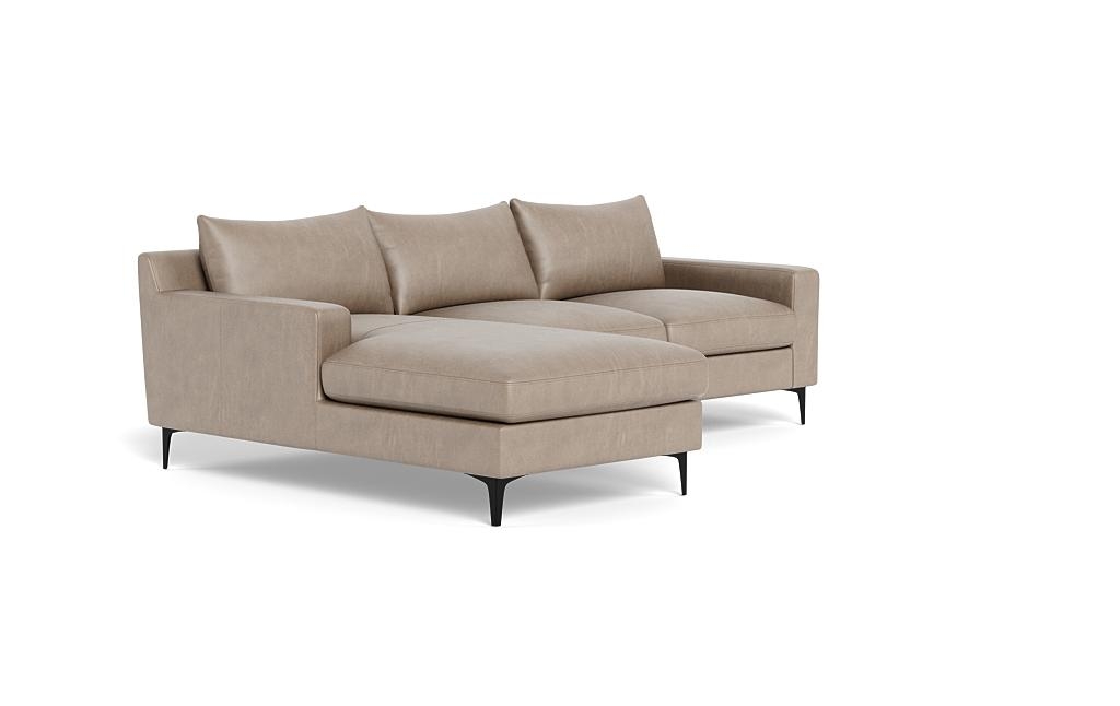 Sloan Leather Left Chaise Sectional - Image 1
