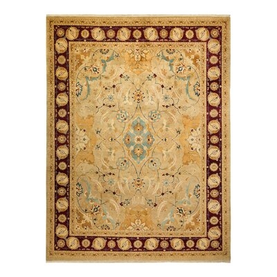 Mogul, One-Of-A-Kind Hand-Knotted Area Rug  - Yellow, 9' 2" X 12' 3" - Image 0