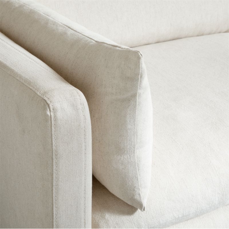 Unwind Modular 6-Piece L-Shaped Slipcovered Sectional Sofa with Chaise Lounge - Image 3