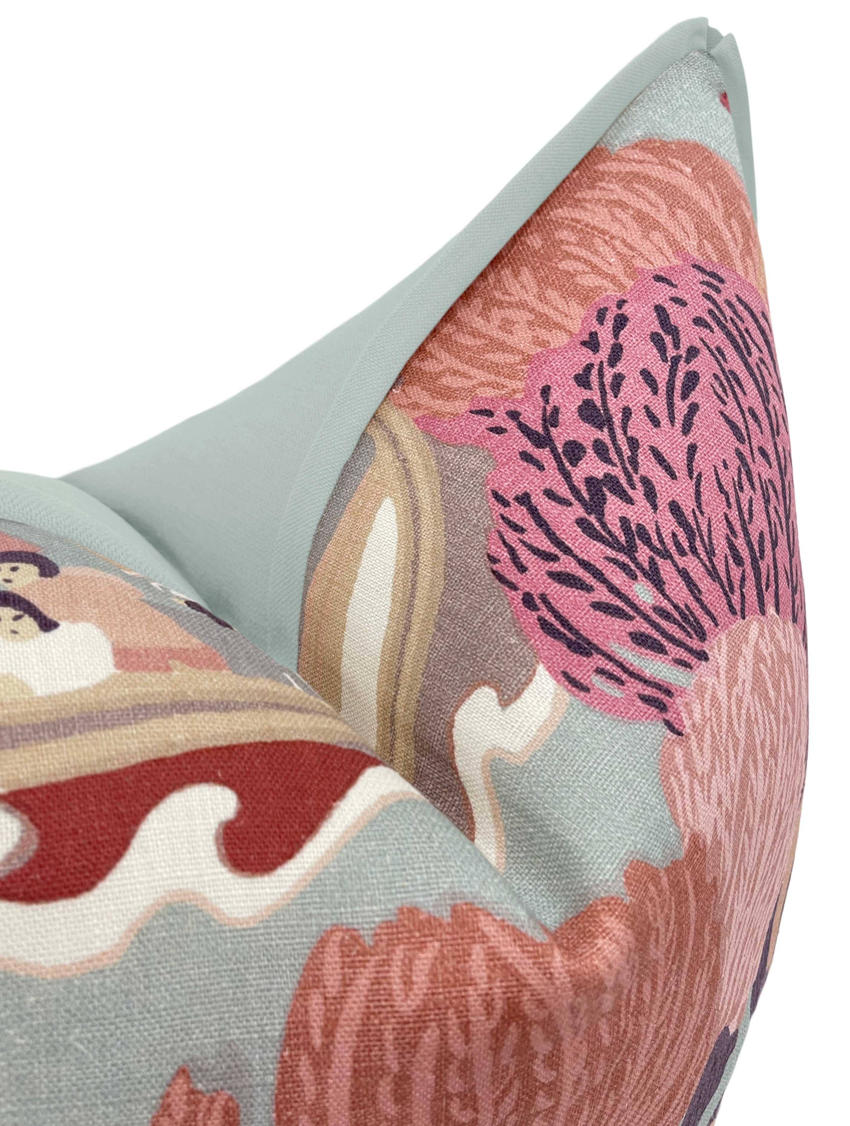 PEARL RIVER // BLUSH | SCHUMACHER - 20” X 26” STANDARD SHAM / CORDING / Mineral - Image 0