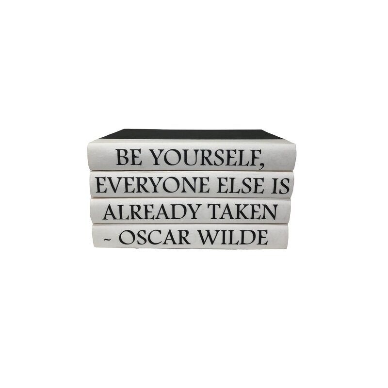 E. Lawrence Ltd. 4 Piece Be Yourself Quote Decorative Book Set - Image 0