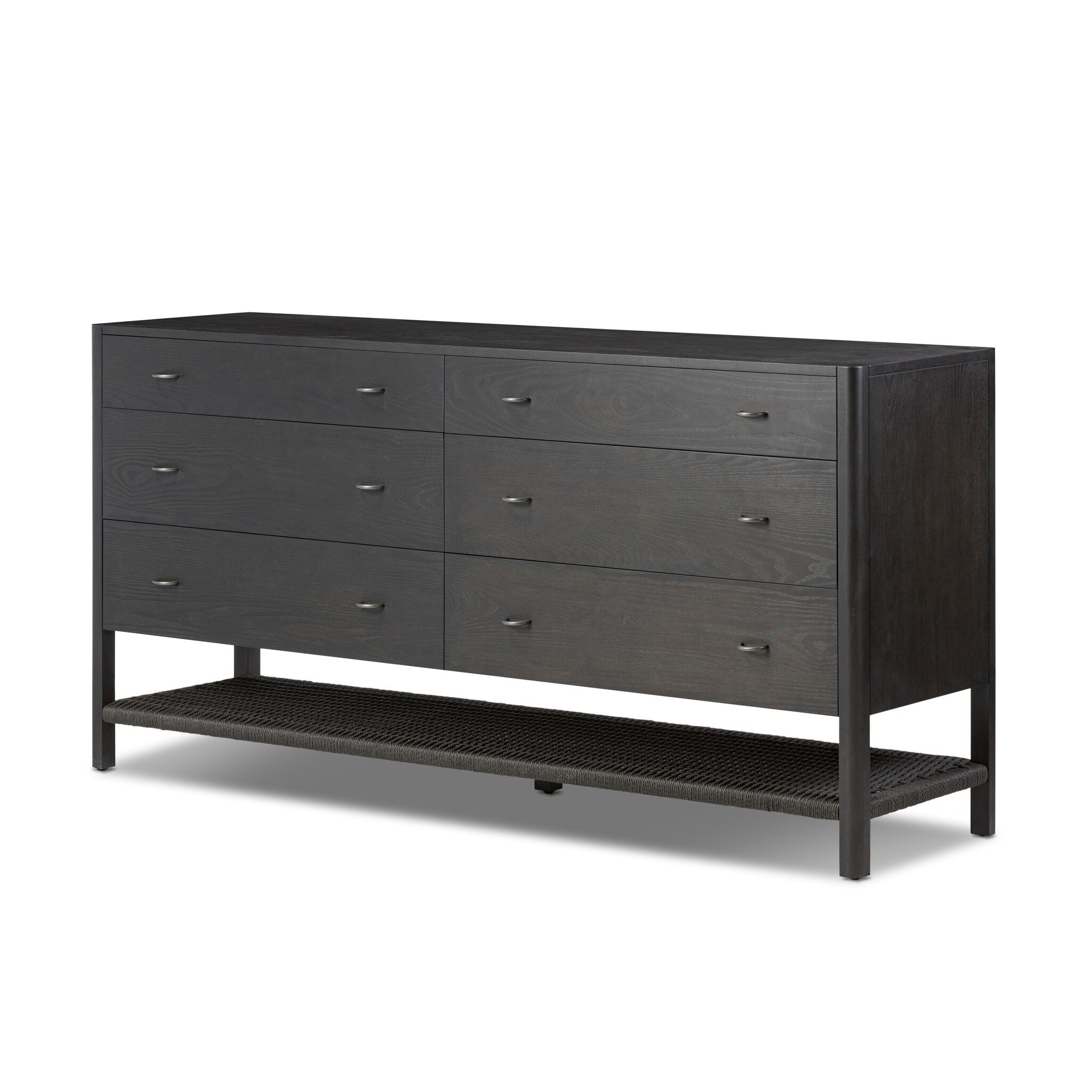 Zuma 6 Drawer Dresser - Smoked Black Ash Veneer - Image 1