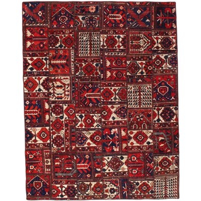 One-of-a-Kind Aleydis Hand-Knotted Red 6' x 8' Area Rug - Image 0