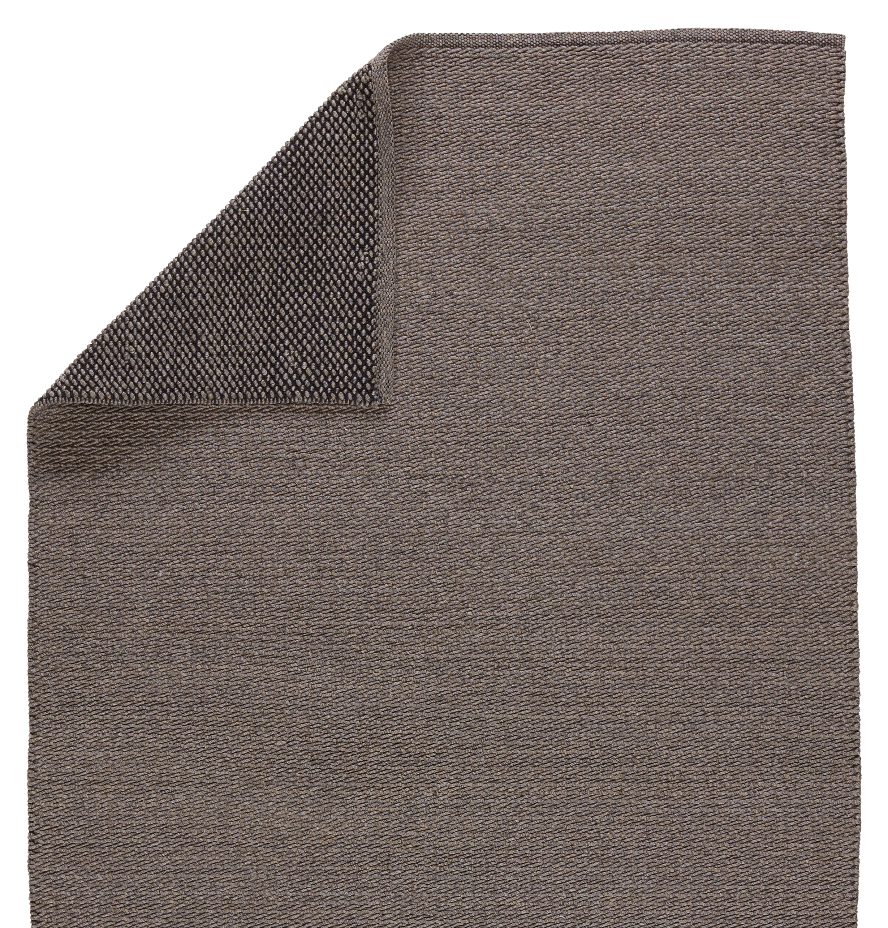 Ryker Indoor/ Outdoor Solid Brown/ Gray Area Rug (7'6"X9'6") - Image 2