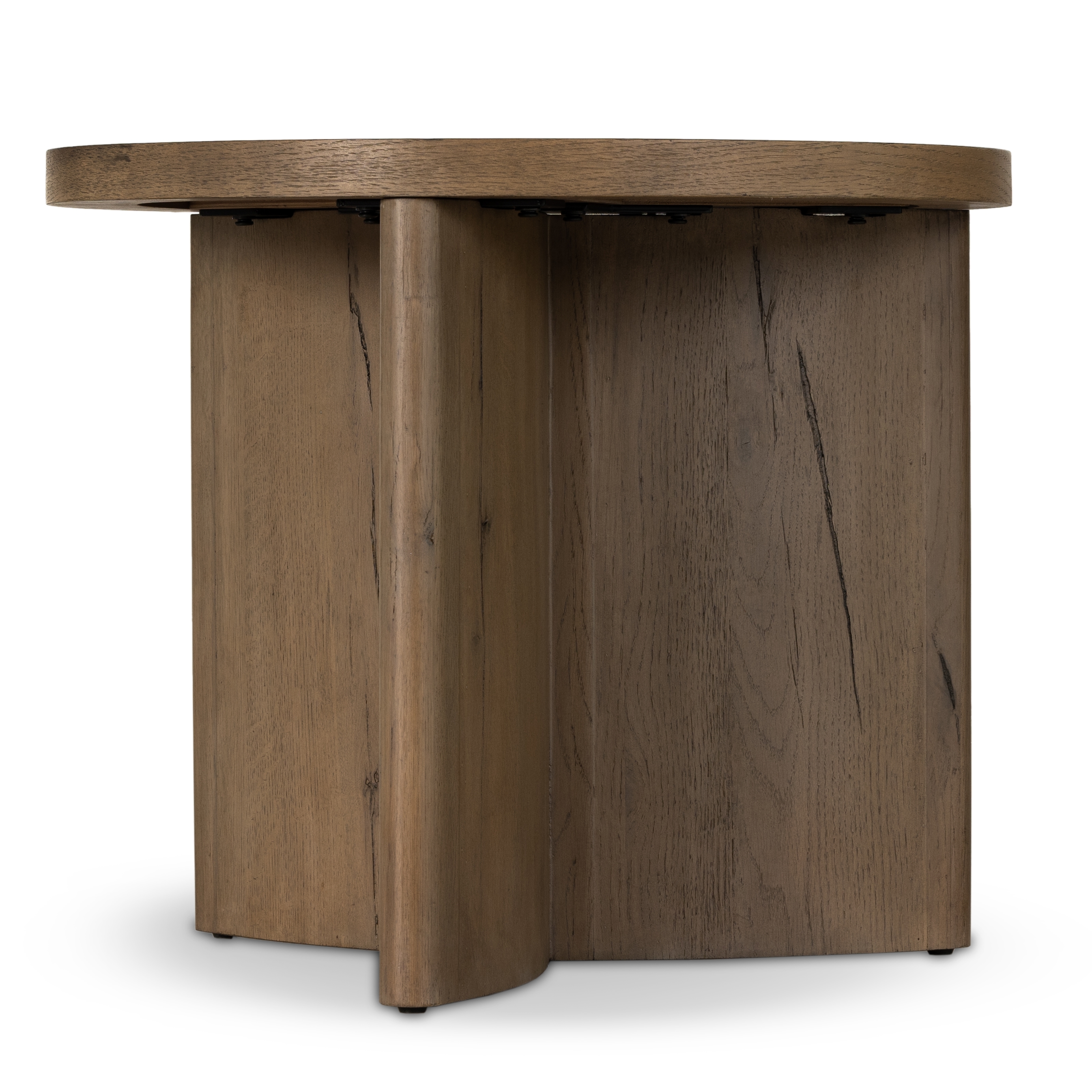 Toli End Table-Wood-Rustic Grey - Image 1