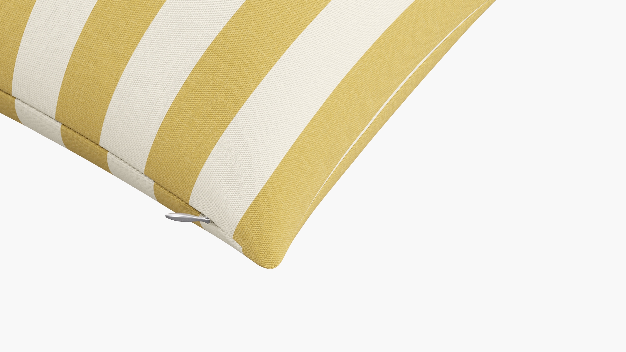 Throw Pillow 14" x 20", Citrine Cabana Stripe, 14" x 20" - Image 1