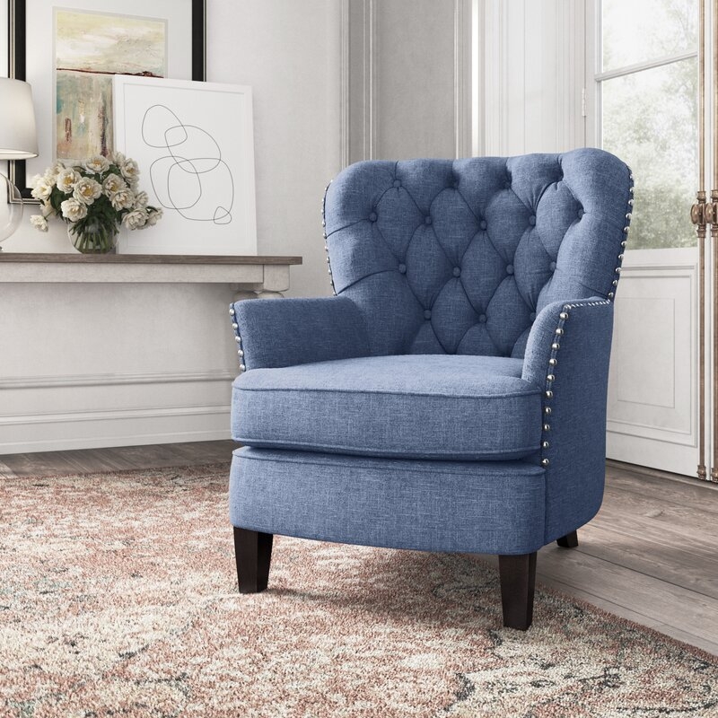 Cheekwood Armchair, Blue - Image 1