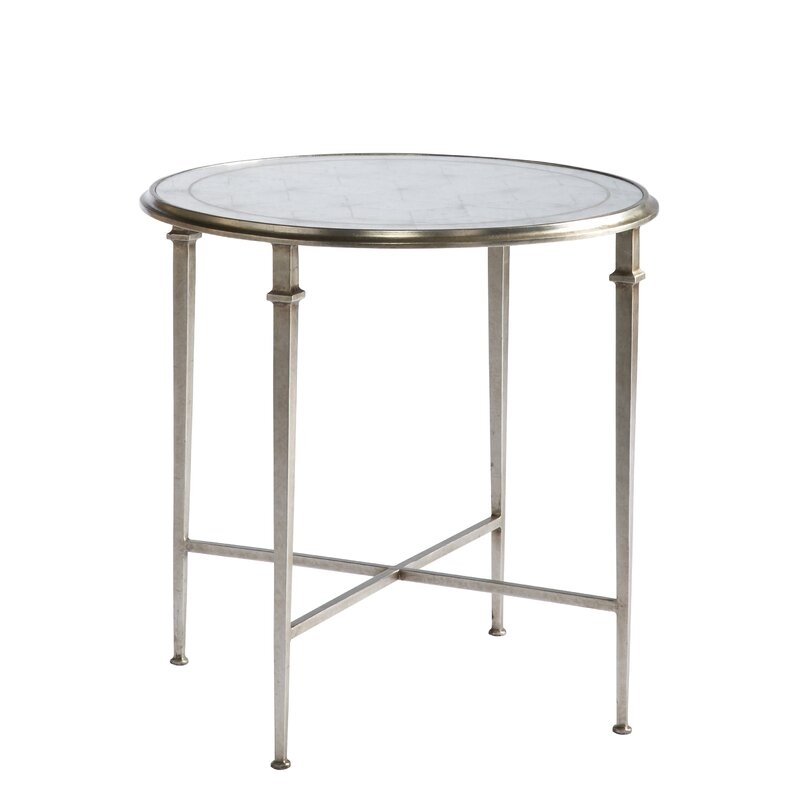 Lillian August Barlow Glass Top End Table - Image 0