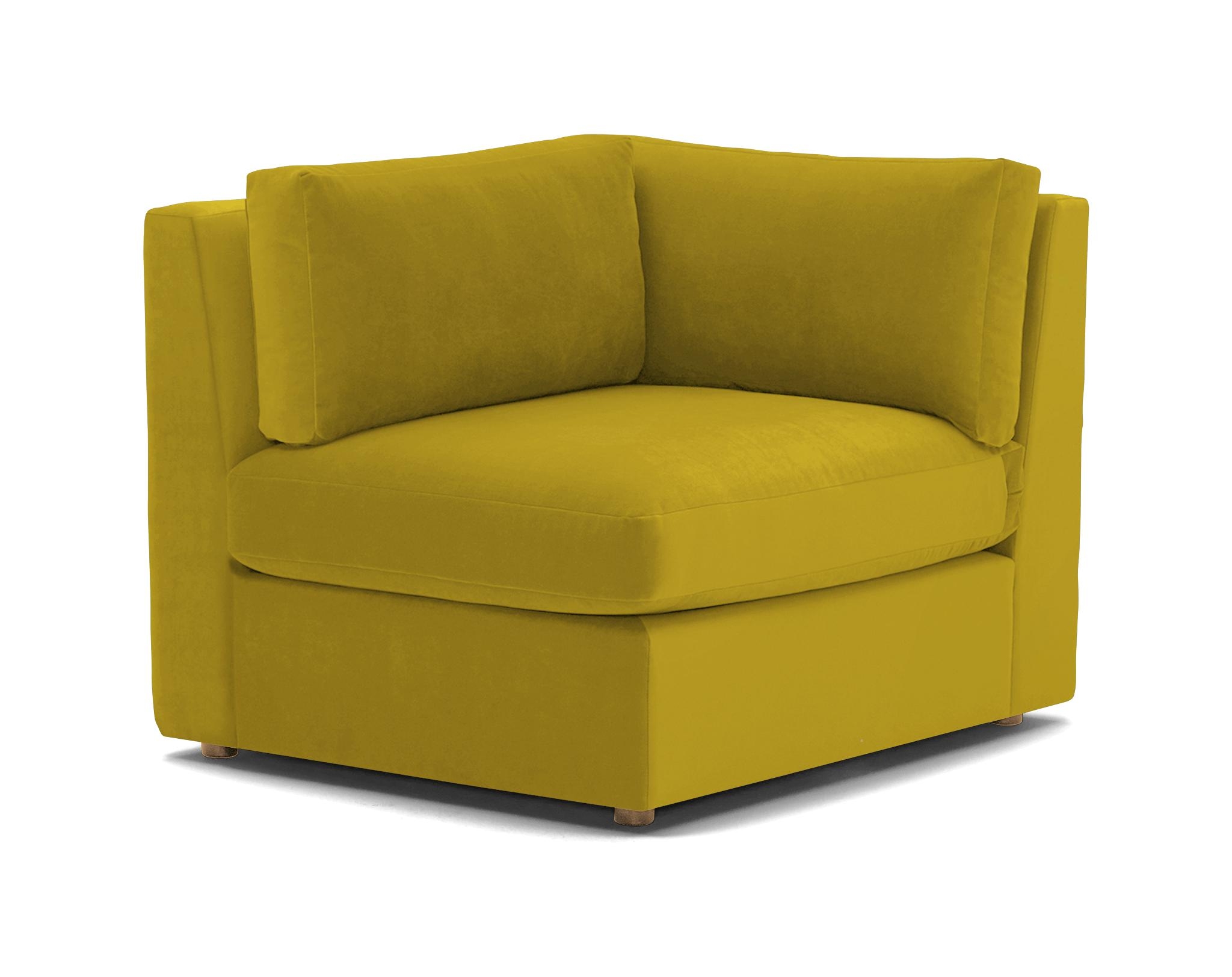 Yellow Daya Mid Century Modern Corner Chair - Bloke Goldenrod - Image 1