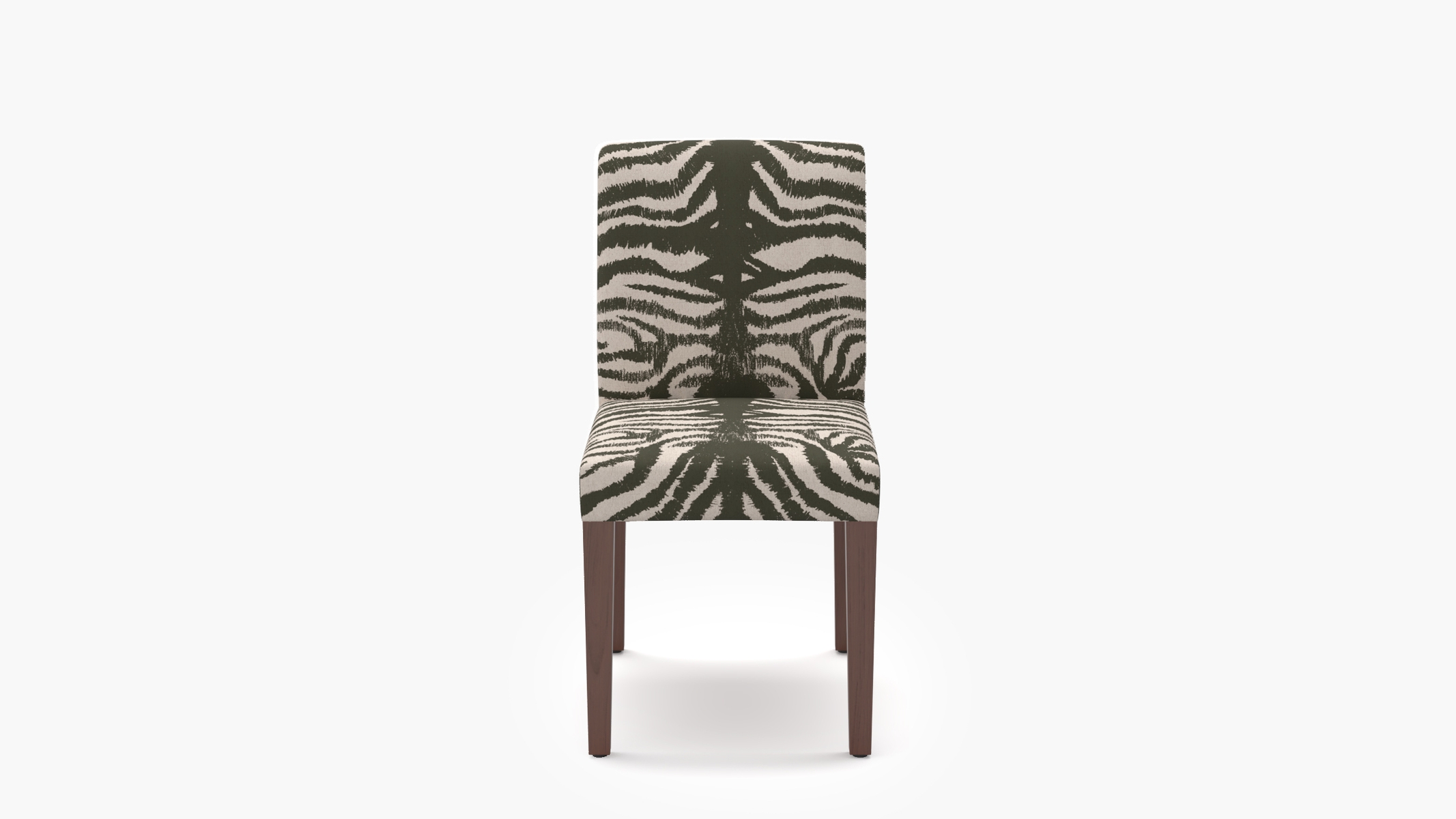 Signature Dining Chair, Zebra, Walnut Square Tapered Leg - Image 0