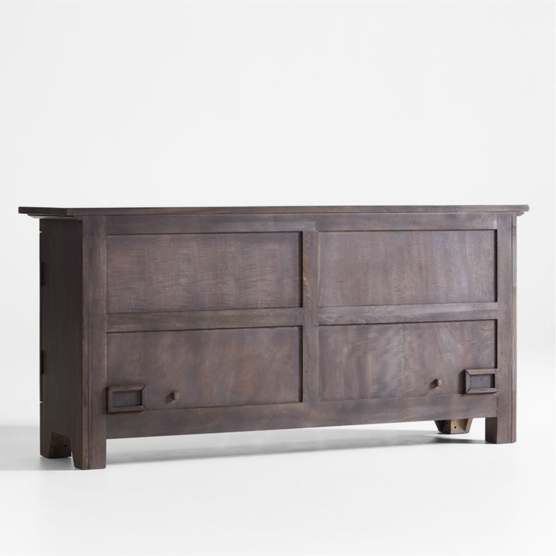 Basque 68" Charcoal Grey Wood Credenza - Image 3