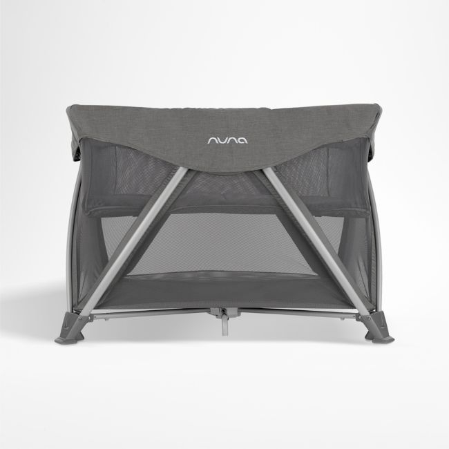 Nuna ® SENA aire ® Granite Grey Playard, Travel Crib and Changing Table - Image 0