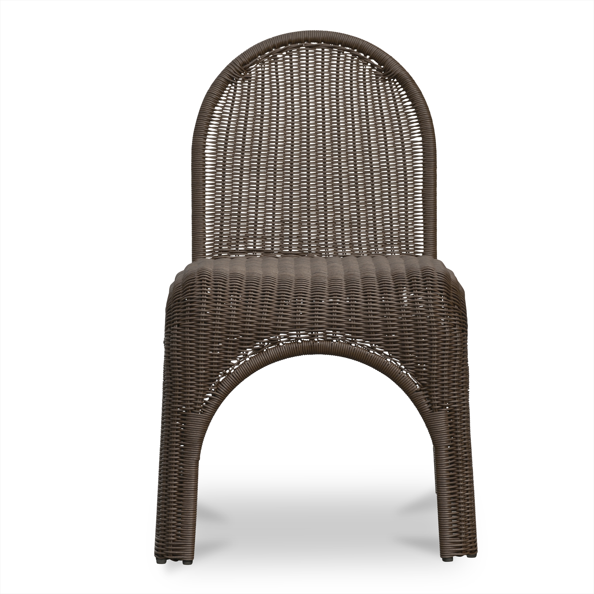 Kendall Outdoor Dining Chair Brown-Set of Two - Image 4