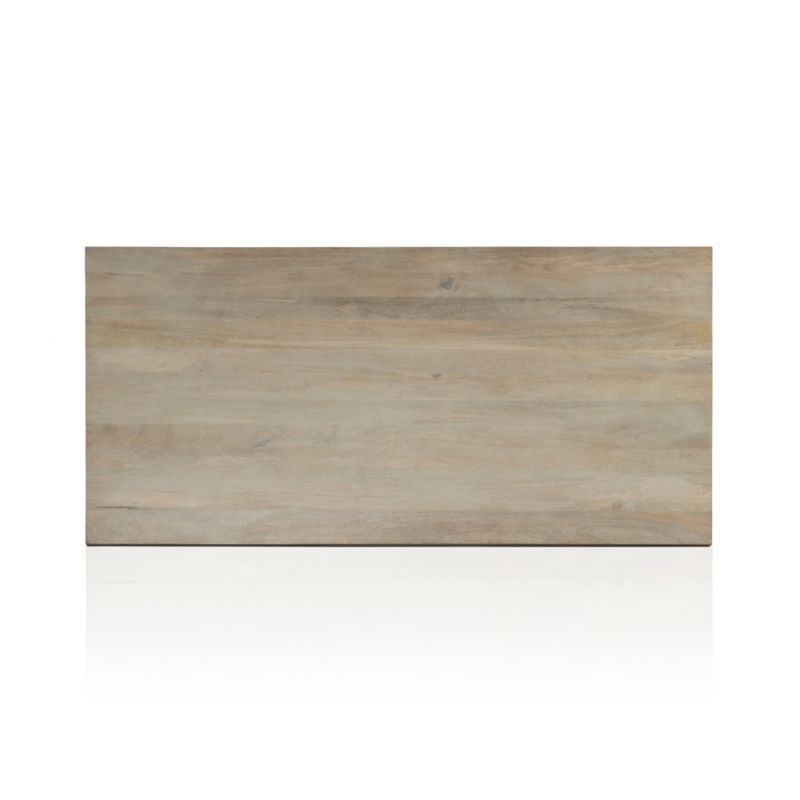 Ivan 84" Light Wash Wood Dining Table - Image 5