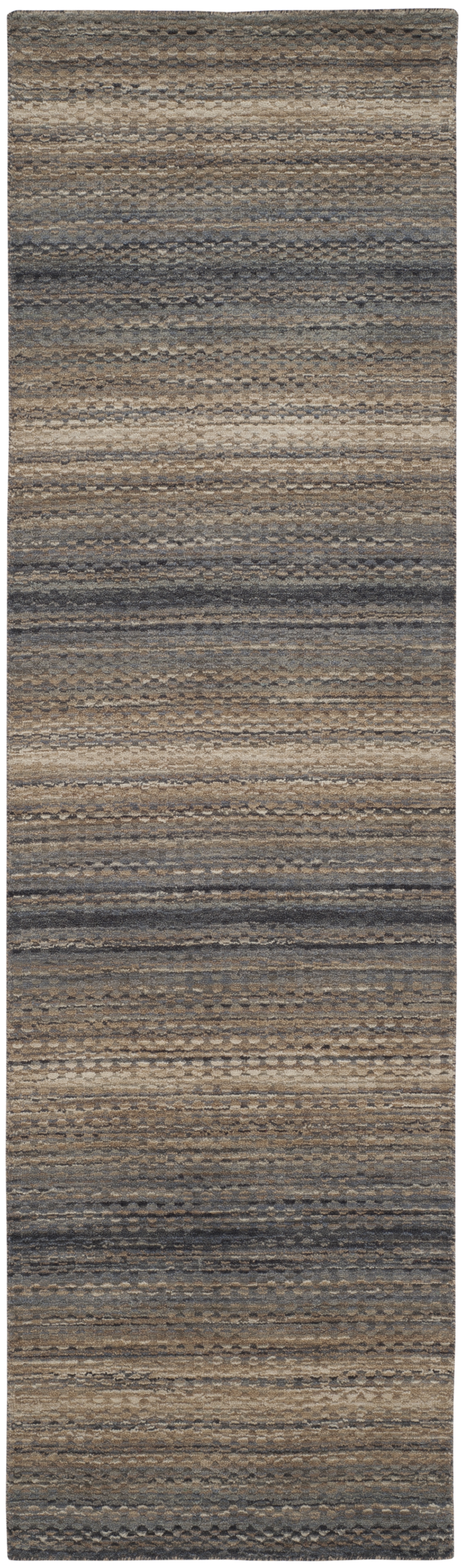 Arlo Home Hand Loomed Area Rug, HIM729A, Grey,  2' 3" X 8' - Image 0