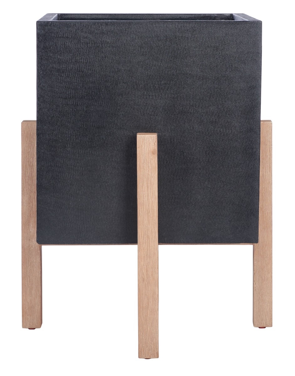 Anston Planter - Black - Safavieh - Image 0