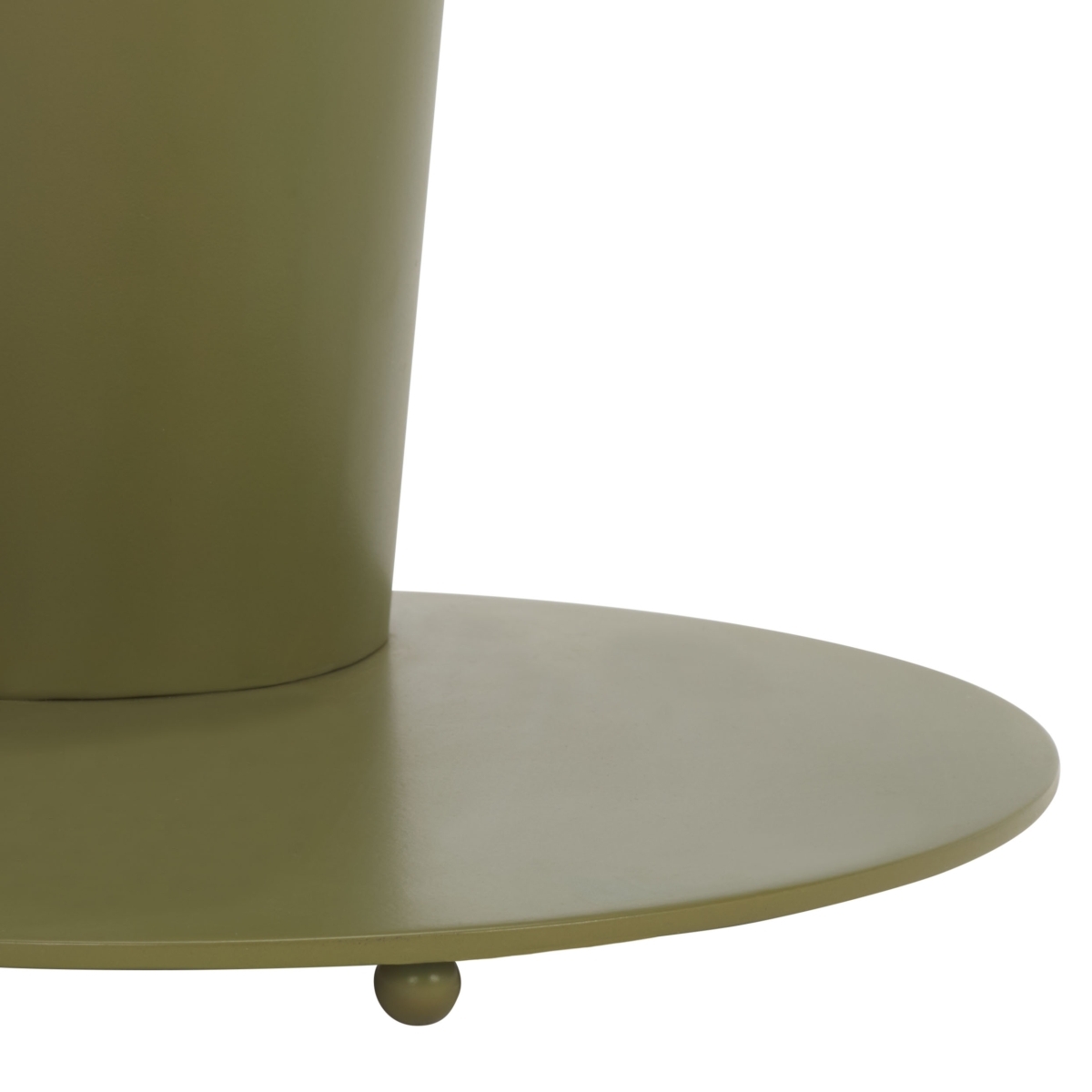 Richardson Metal Accent Table - Olive Green / Clear - Image 3