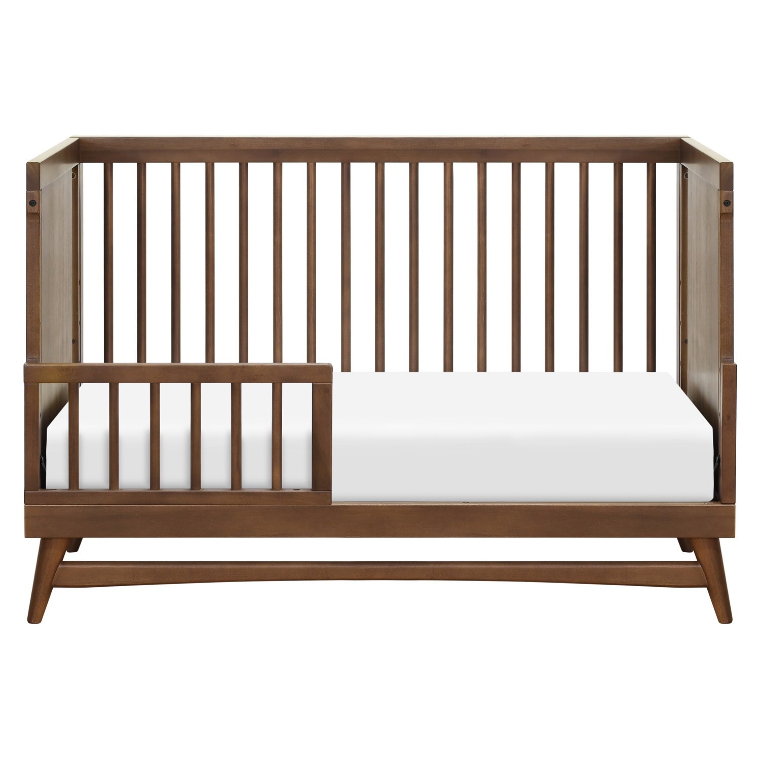 Babyletto Peggy Mid Century Modern Brown Wood Convertible Crib - Image 3