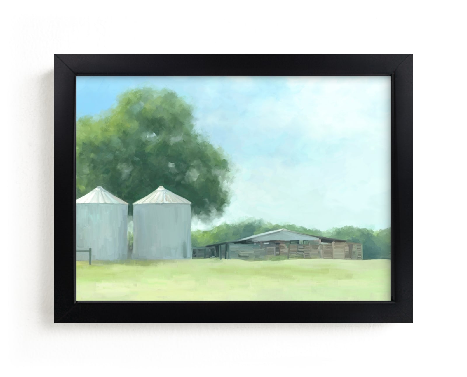 Two Silos Limited Edition Fine Art Print 2 - Image 0