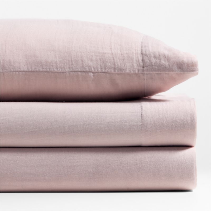 Supersoft Lilac Rose Organic Cotton Gauze Kids Pillowcase - Image 1
