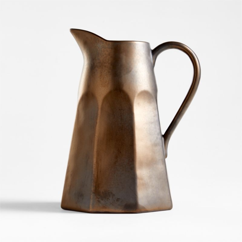 Stevey Metallic Pitcher by Leanne Ford - Image 2