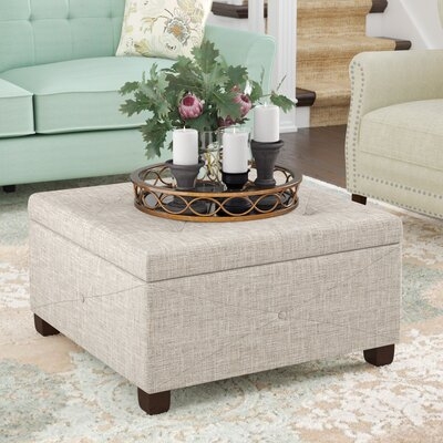 Mary Button Tufted Square Storage Ottoman - Image 0