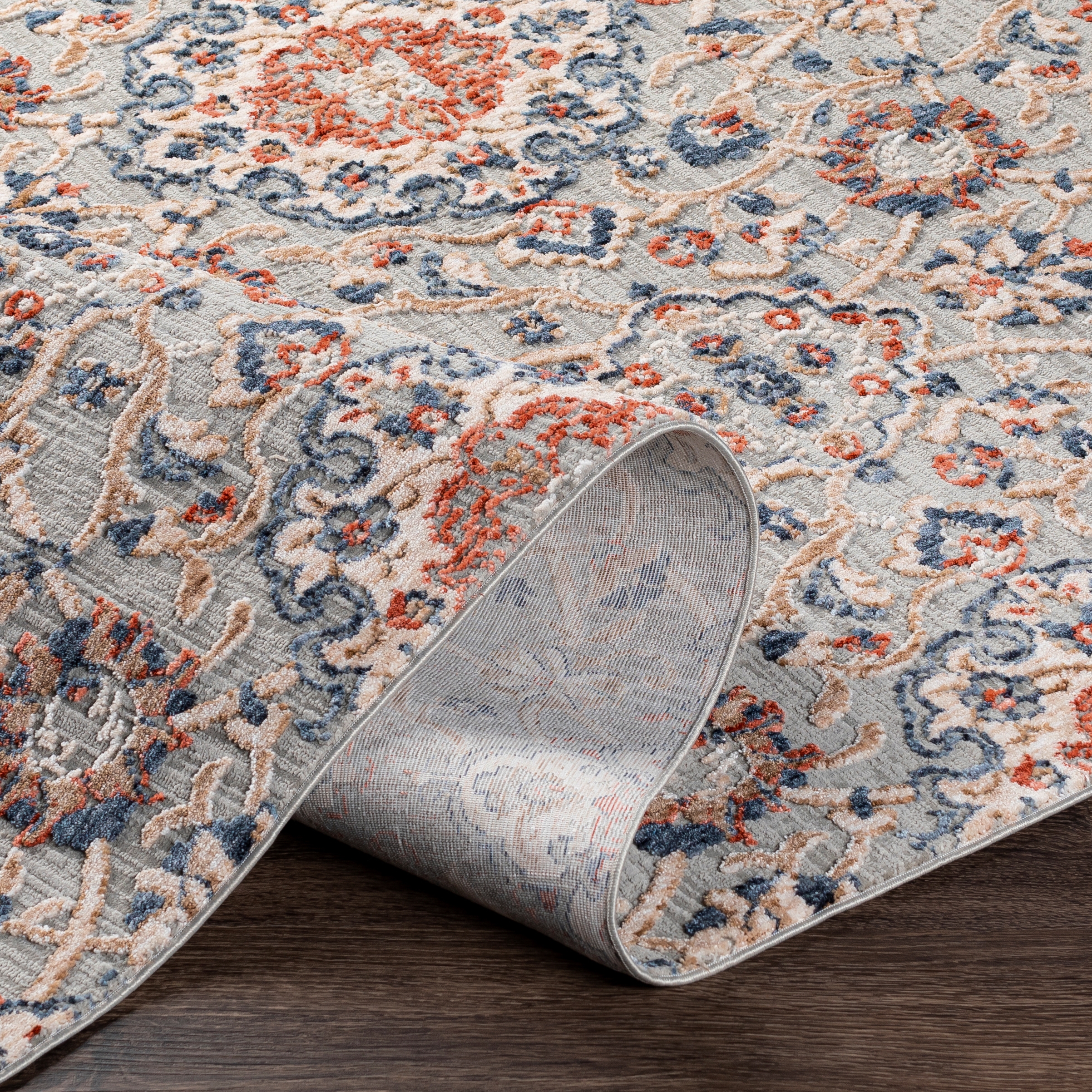 Infinity Beige Indoor 8'10" x 12' Machine Woven Rug - Image 4