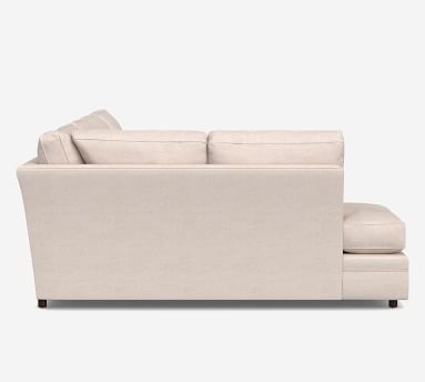 Pearce Roll Arm Upholstered Right Loveseat Return Bumper Sectional, Down Blend Wrapped Cushions, Performance Boucle Oatmeal - Image 4
