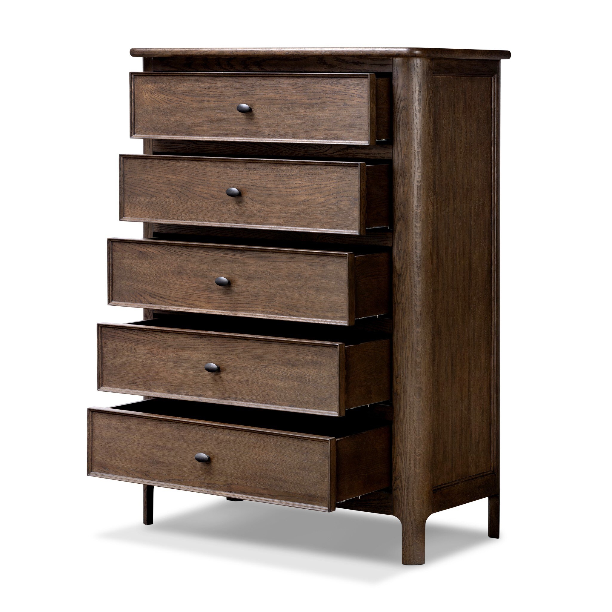 Russ Tall Dresser - Aged Oak Veneer - Image 3