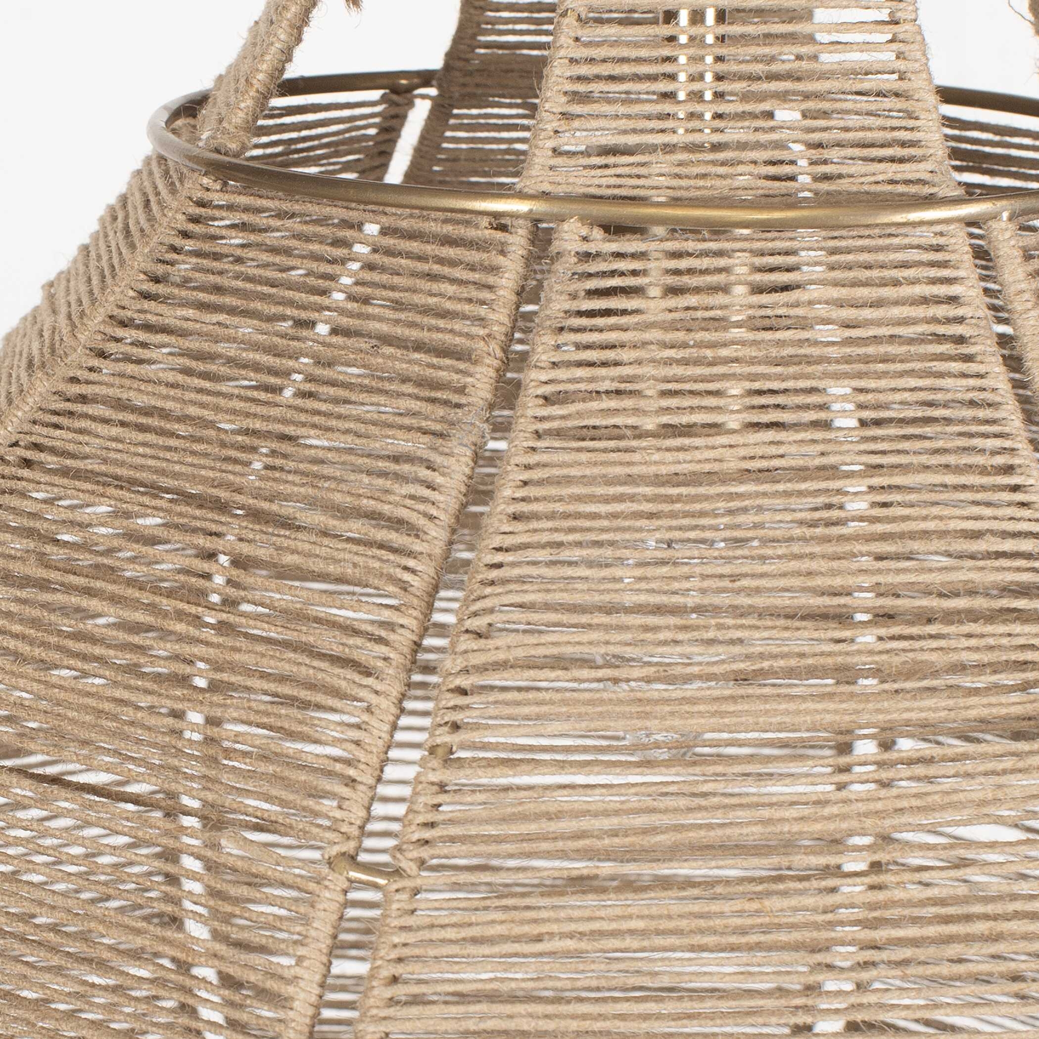 Hestia 1 Light Natural Rope Pendant - Image 8