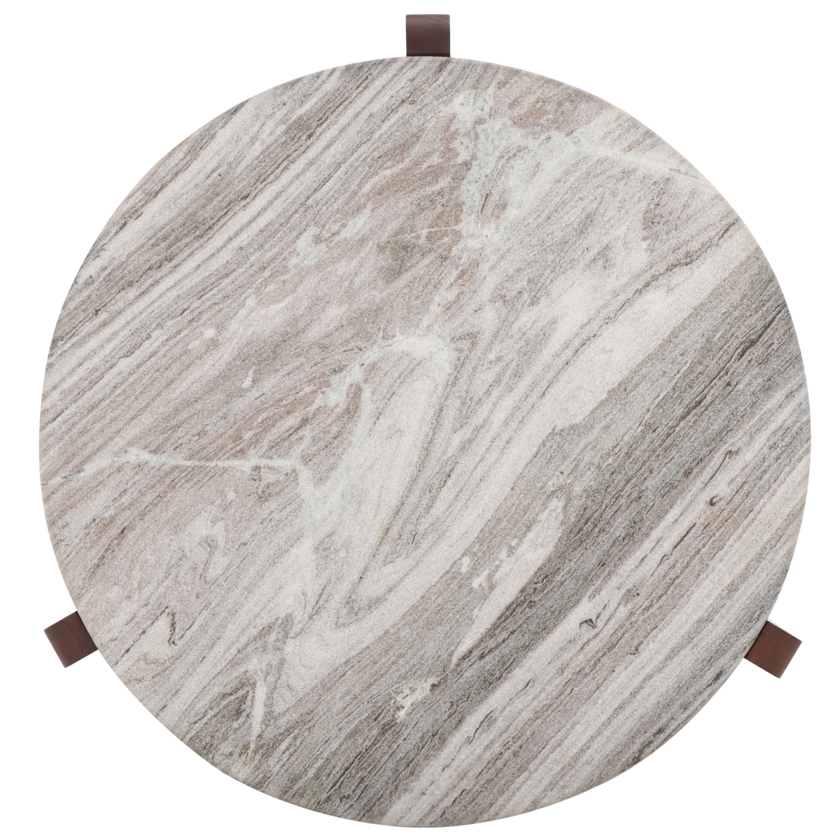 Graelyn Marble Top Coffee Table - Walnut/Grey - Image 5